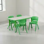 Flash Furniture YU-YCY-060-0034-RECT-TBL-GREEN-GG