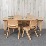 Flash Furniture YU-YCY-060-0034-RECT-TBL-NAT-GG