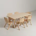 Flash Furniture YU-YCY-060-0036-RECT-TBL-NAT-GG