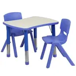 Flash Furniture YU-YCY-098-0032-RECT-TBL-BLUE-GG