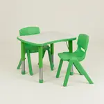 Flash Furniture YU-YCY-098-0032-RECT-TBL-GREEN-GG