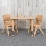 Flash Furniture YU-YCY-098-0032-RECT-TBL-NAT-GG