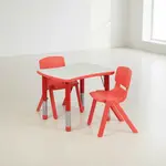 Flash Furniture YU-YCY-098-0032-RECT-TBL-RED-GG