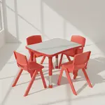 Flash Furniture YU-YCY-098-0034-RECT-TBL-RED-GG