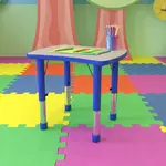 Flash Furniture YU-YCY-098-RECT-TBL-BLUE-GG
