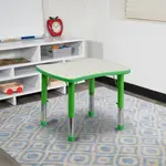 Flash Furniture YU-YCY-098-RECT-TBL-GREEN-GG