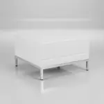 Flash Furniture ZB-IMAG-OTTOMAN-WH-GG