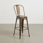 Florida Seating IND BARSTOOL ANTIQUE BRONZE