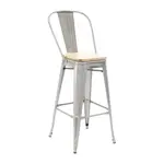 Florida Seating IND BARSTOOL GALVANIZED GR1