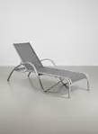 Florida Seating REDINGTON SUNLOUNGER SIL-STEEL GRAY