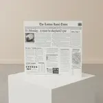 G.E.T. Enterprises Food-Safe London Newsprint Liner, 15" x 12"