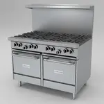 Garland US Range Garland/US Range G48-8LL Restaurant Gas Range with 8 Space Saver Ovens