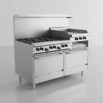 Garland US Range Garland/US Range G60-6R24RR Restaurant Gas Range, 60" W, 6 Burners, 24" Griddle, 2 Ovens