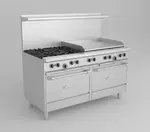 Garland US Range Garland/US Range U60-2G48RS 60" Gas Range with Griddle and Oven