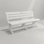 Grosfillex Westport Folding Bench - Durable Outdoor Seating