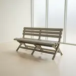 Grosfillex Westport Folding Bench - Seats 3 Adults