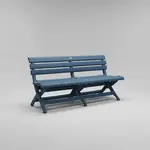 Grosfillex Westport Folding Bench - Durable & Stylish