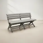 Grosfillex Westport Folding Bench - Durable and Stylish