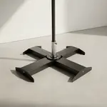 Grosfillex US606017 Umbrella Base - Black Cross Base for Cantilever Umbrellas