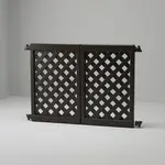 Grosfillex US962117 Interlocking Black Fence Panel
