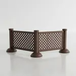 Grosfillex US962423 Interlocking Fence Panel - Brown