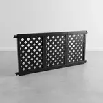 Grosfillex US963117 Interlocking Fence Panel - Black