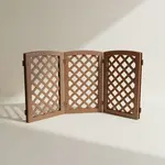 Grosfillex US963423 Fence Panel - Interlocking Brown Section