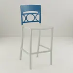 Grosfillex UT456680 Bar Stool - Outdoor Stacking Design