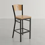 JMC Furniture CIRCLE SERIES CLEAR COAT BARSTOOL WOOD