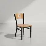 JMC Furniture CIRCLE SERIES CLEAR COAT CHAIR WOOD