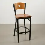 JMC Furniture LIBERTY SERIES CLEAR COAT BARSTOOL WOOD