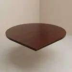 JMC Furniture SOLID WOOD 24 ROUND DARK MAHOGANY