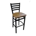 JMC Furniture WHITE HORSE CLEAR COAT BARSTOOL WOOD