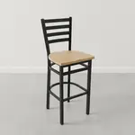 JMC Furniture WHITE HORSE CLEAR COAT BARSTOOL WOOD