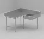 John Boos SDT6-K6096SBK-L