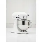 KitchenAid Commercial 5QT Artisan Mixer in White with Silver Trim Band