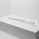 Mundial 12" Stainless Steel Slicer with White Handle