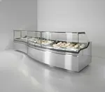 Oscartek DIAMOND 2 GA30 Curved Gelato/Ice Cream Showcase