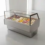 Oscartek ITALIA 2 Gelato/Ice Cream Round Tubs Showcase 46"