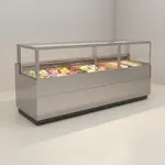 Oscartek ITALIA 3 Gelato/Ice Cream Round Tubs Showcase 66"