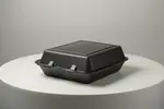 REYMA USA Hinged Containers, Medium 1 Compartment, 8x8 Foam Black, 100PK