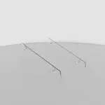 San Jamar 905107 Carlisle - Sneeze Guard End Panel