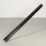 San Jamar 964503 Carlisle Sneeze Guard Ridge Channel - 4 ft., Aluminum, Black