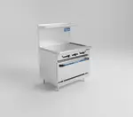 Turbo Air TAR-36G Restaurant Gas Range with 36" Griddle and Oven