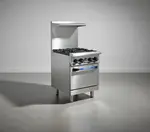 Turbo Air TAR-4 Restaurant Gas Range with 4 Burners and Oven