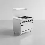 Turbo Air TARG-12G4B Gas Range with Griddle & Oven