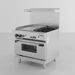 Turbo Air TARG-24G2B Restaurant Gas Range with 2 Burners & Griddle