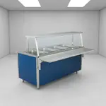 Vollrath 9861104 60" Cafeteria Single Deck with Tempered Glass