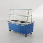 Vollrath 9861806 88" Cafeteria Double-Deck with Tempered Glass