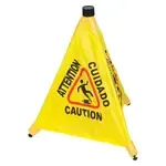Winco CSF-4 Caution Sign with 3 Facets